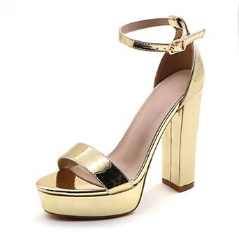 Chunky Platform Heel Ankle Strap Sandal