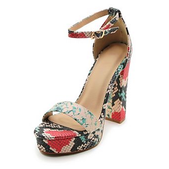Chunky Platform Heel Ankle Strap Sandal