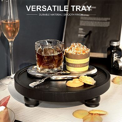Modern Wood Riser Display Tray Home Decor