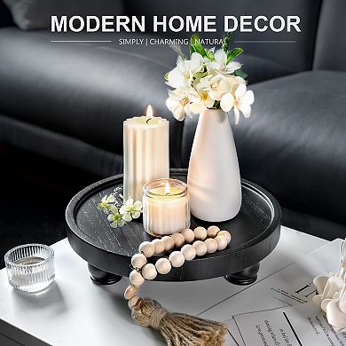 Modern Wood Riser Display Tray Home Decor
