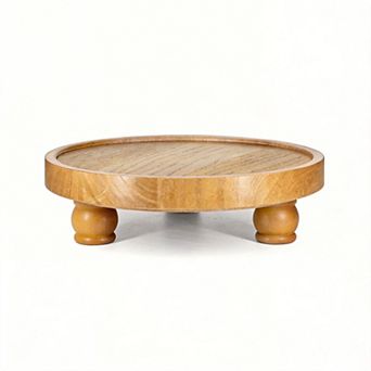 Modern Wood Riser Display Tray Home Decor