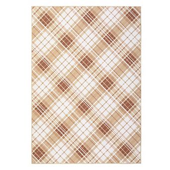 Modern Area Rug Machine Washable Non Slip Non Shedding Stain Resistant Floor Cover for Dining Room