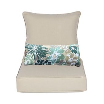 Aoodor Outdoor Chair Cushion, 23 x 26 Inch Water-Resistant, Fade-Resistant Olefin Fabric Patio Seat