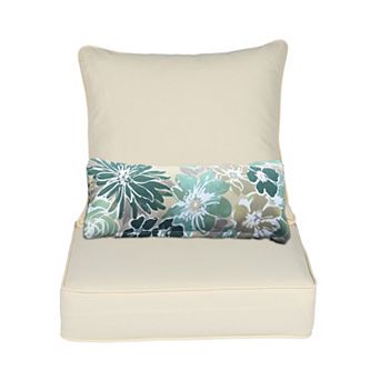 Aoodor Outdoor Chair Cushion, 23 x 26 Inch Water-Resistant, Fade-Resistant Olefin Fabric Patio Seat
