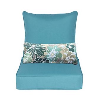 Aoodor Outdoor Chair Cushion, 23 x 26 Inch Water-Resistant, Fade-Resistant Olefin Fabric Patio Seat