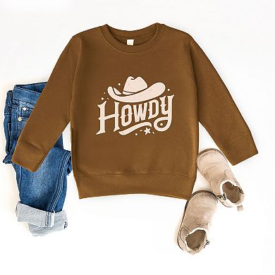 Howdy Western Hat - Toddler Graphic Sweatshirt