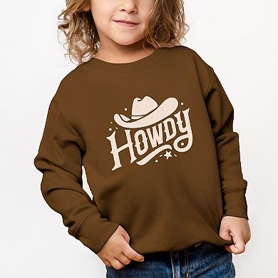 Howdy Western Hat - Toddler Graphic Sweatshirt