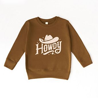 Howdy Western Hat - Toddler Graphic Sweatshirt