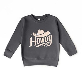 Howdy Western Hat - Toddler Graphic Sweatshirt