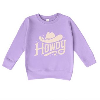Howdy Western Hat - Toddler Graphic Sweatshirt