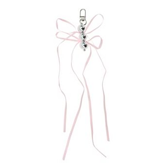Beads Ribbon Bow Handbag Charms Keychains 1 pc