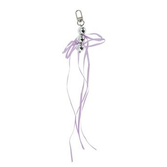 Beads Ribbon Bow Handbag Charms Keychains 1 pc