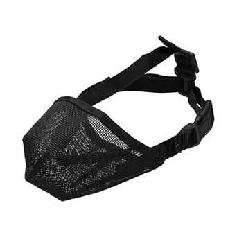 1 pc Soft Mesh Muzzle Adjustable Covered Mouth Guard Breathable