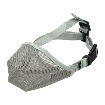 1 pc Soft Mesh Muzzle Adjustable Covered Mouth Guard Breathable