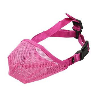 1 pc Soft Mesh Muzzle Adjustable Covered Mouth Guard Breathable