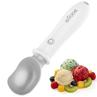 GVODE Heated Ice Cream Scoop: Electric Rechargeable Dual-Temp Non-Stick Scooper with USB-C Charging