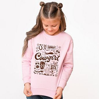 Cowgirl Sketched Icons - Youth Graphic Sweatshirt