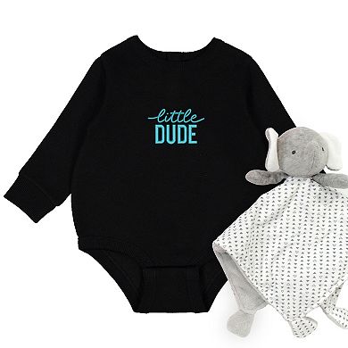 Embroidered Little Dude - Infant Fleece BodySuit