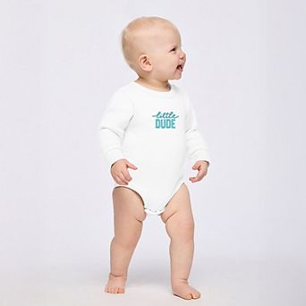 Embroidered Little Dude - Infant Fleece BodySuit