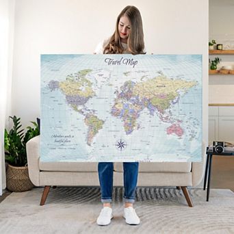 Push Pin Travel Map World I