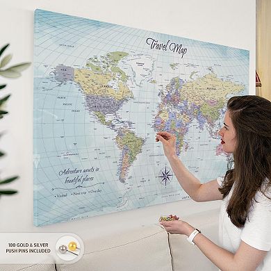 Push Pin Travel Map World I