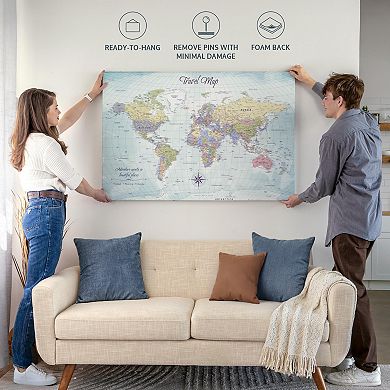 Push Pin Travel Map World I