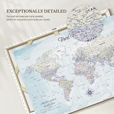 Push Pin Travel Map World I