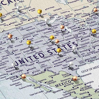 Push Pin Travel Map World I