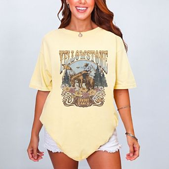Yellowstone Cowboy Ranch - Women's Garment Dyed Graphic T-Shirt