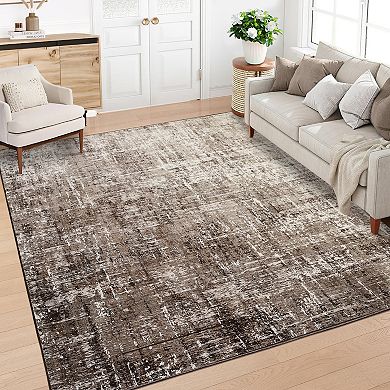 Modern Area Rug Machine Washable Vacuum Clean Ultra Thin Stain Resistant Carpet for Kid's Room