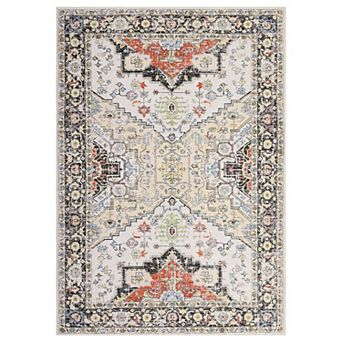 Vintage Area Rug Machine Washable Vacuum Clean Stain Resistant Floor Cover for Kid's Room Playroom
