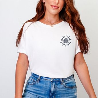 Fun In The Sun Summer Front And Back Design - Women's Garment Dyed Graphic T-Shirt