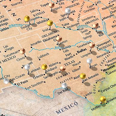 Home With You Push Pin USA Map