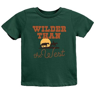 Wilder Than The West Bold - Youth Short Sleeve Graphic T-Shirt