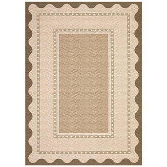 Modern Area Rug Low Pile Pet Friendly Non Slip Vacuum Clean Carpet for Kid's Room Dining Room
