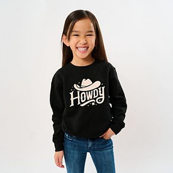 Howdy Western Hat - Youth Graphic Sweatshirt