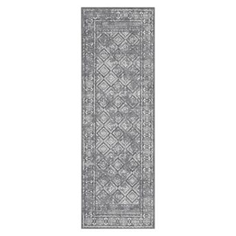 Medallion Area Rug Machine Washable Non Shedding Stain Resistant Floor Cover for Playroom Bedroom