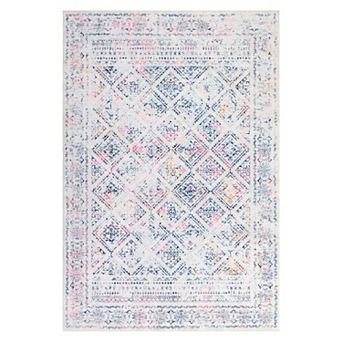 Medallion Area Rug Machine Washable Non Shedding Stain Resistant Floor Cover for Playroom Bedroom