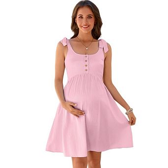 Women's Maternity Casual Short Sleeve Dress Floral Maxi Photoshoots Baby Showers