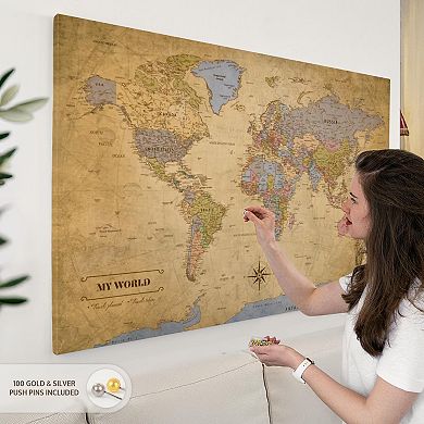 My World Travel Map Push Pin II