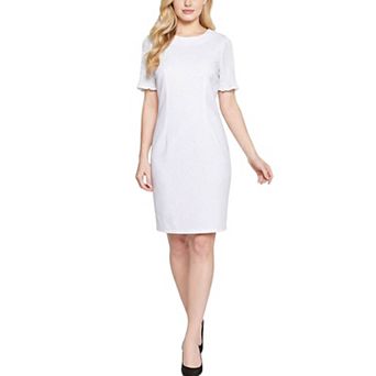 Plissé Pleated Short Sleeve Dress