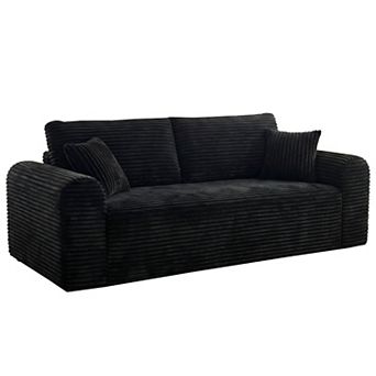 86.6"Sofa Compressed High-Density Foam Couch