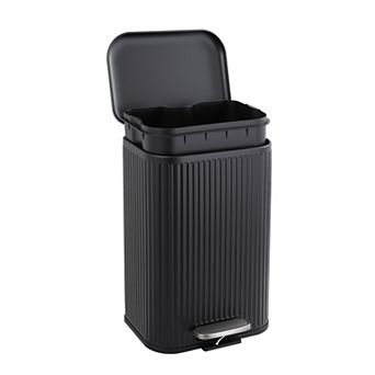 Garvee 5.2 gal Kitchen Trash Can with Fluted Design, Step Garbage Can with Soft-Close Lid