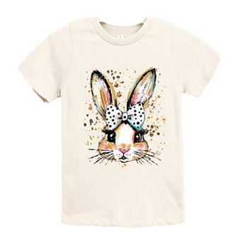 Coquette Bunny Dot Bow - Youth Short Sleeve Graphic T-Shirt