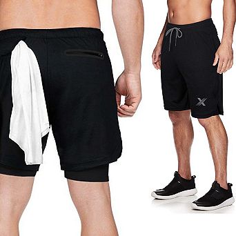 Men's Double Layered Athletic Shorts