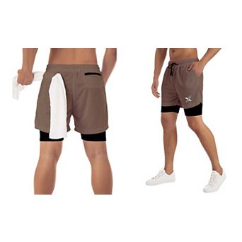 Men's Double Layered Athletic Shorts