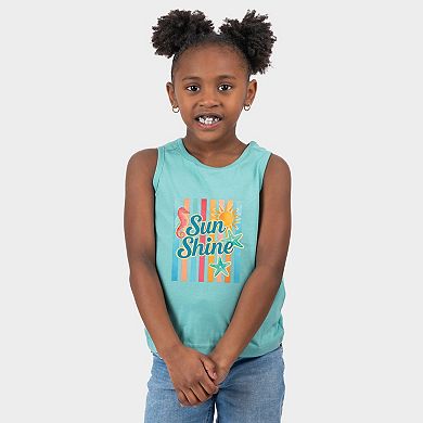 Sunshine Seahorse Stripes - Youth Tank Top