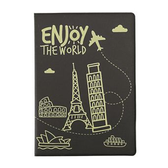 Eiffel Tower Airplane Passport Holder for Organized Travel 1 pc
