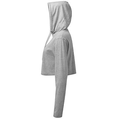 TriDri Womens/Ladies Heather Cropped Long-Sleeved T-Shirt