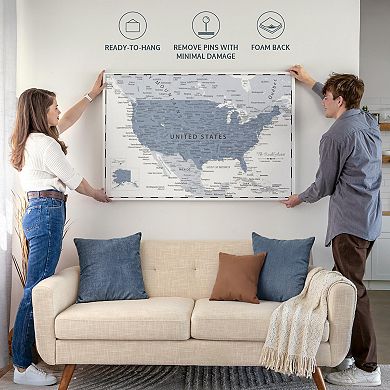 Twilight Push Pin USA Map